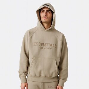 Fear of God Essentials Tan Hoodie